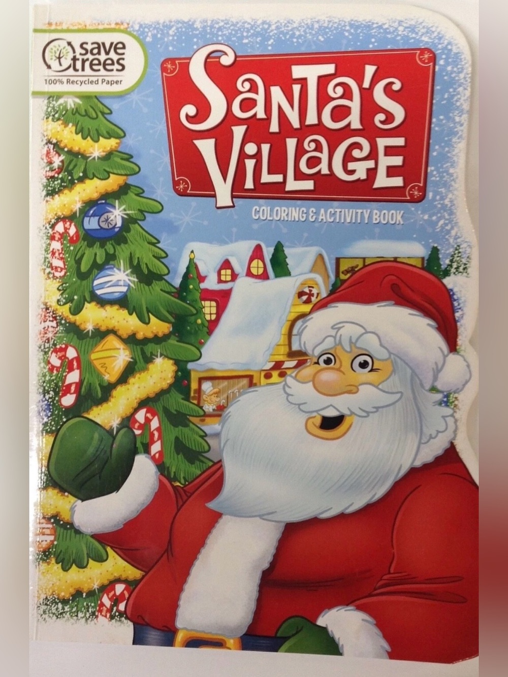 Santas Village Coloring and Activity Book Games Puzzles Christmas